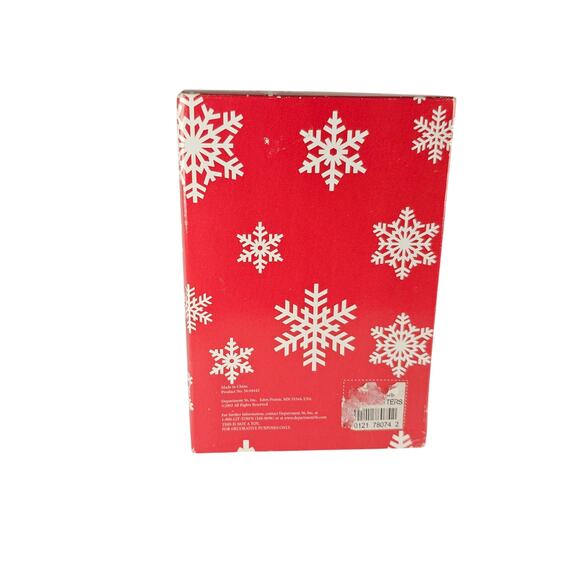 Department 56 Snowman Head Ornament 2003 Glitter Hat 5" Xmas Decor Boxed - Picture 10 of 16